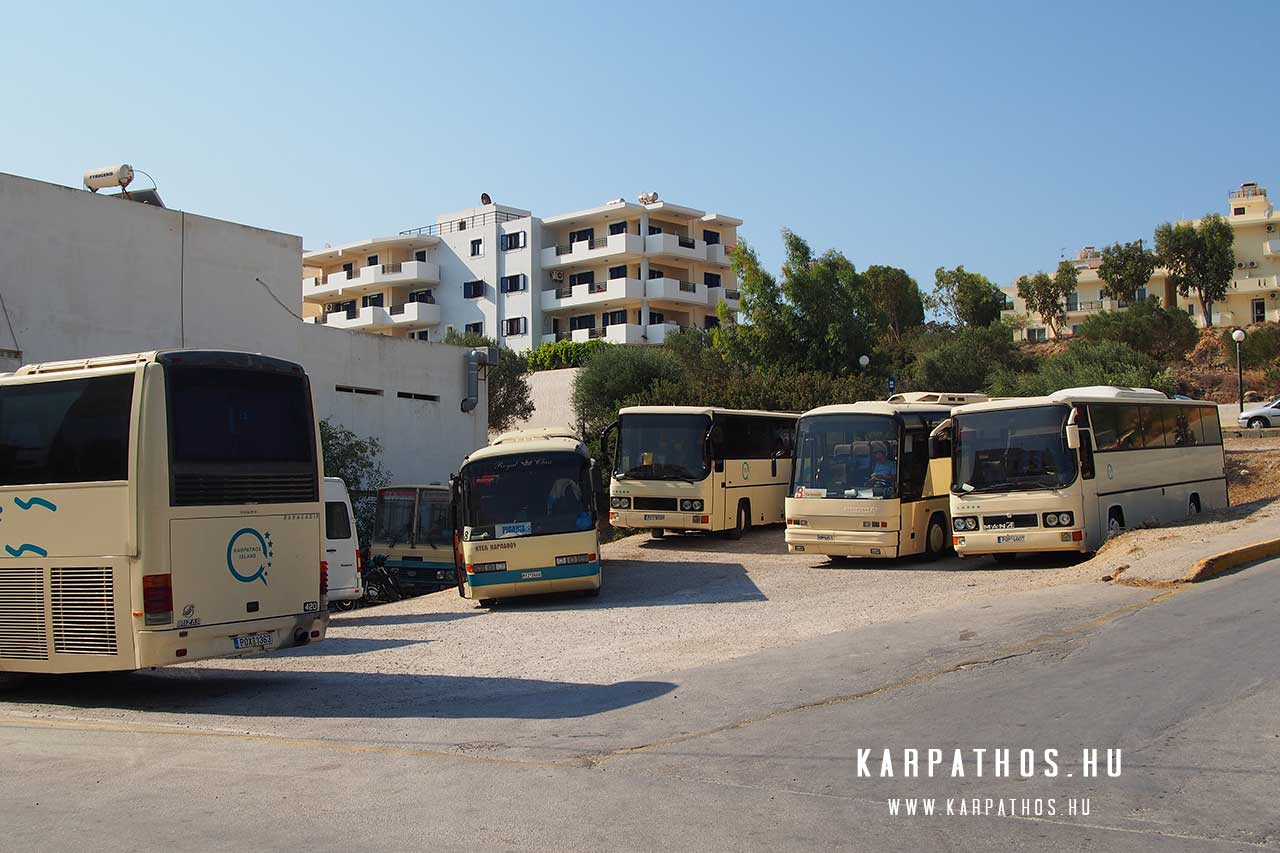Karpathos, Pigadia buszpályaudvar menetrend
