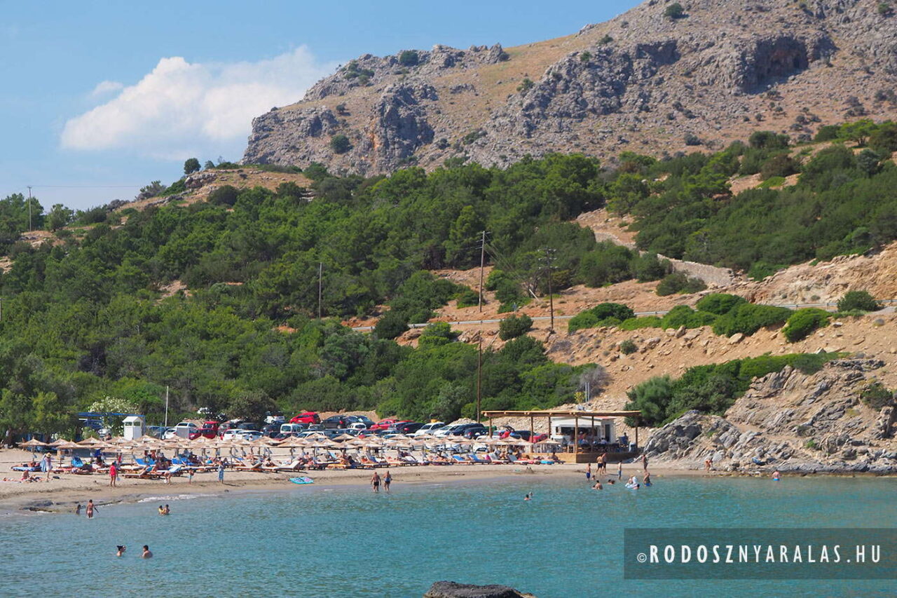Kiotari Glystra beach Rodosz
