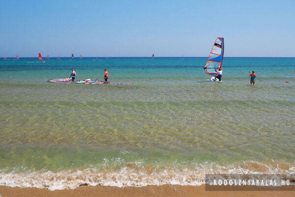 Prasonisi beach szörf Rodosz