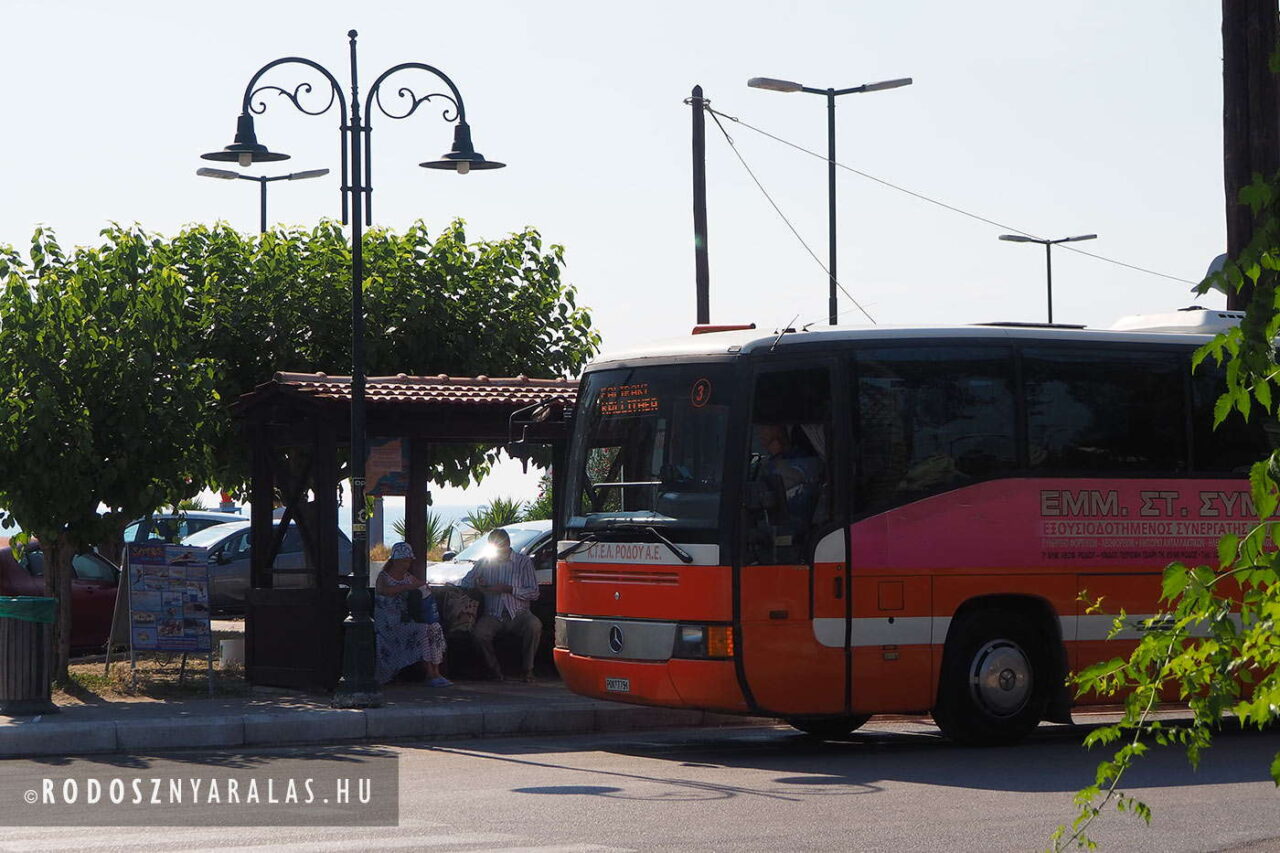 Rodosz helyi buszok, buszjáratok