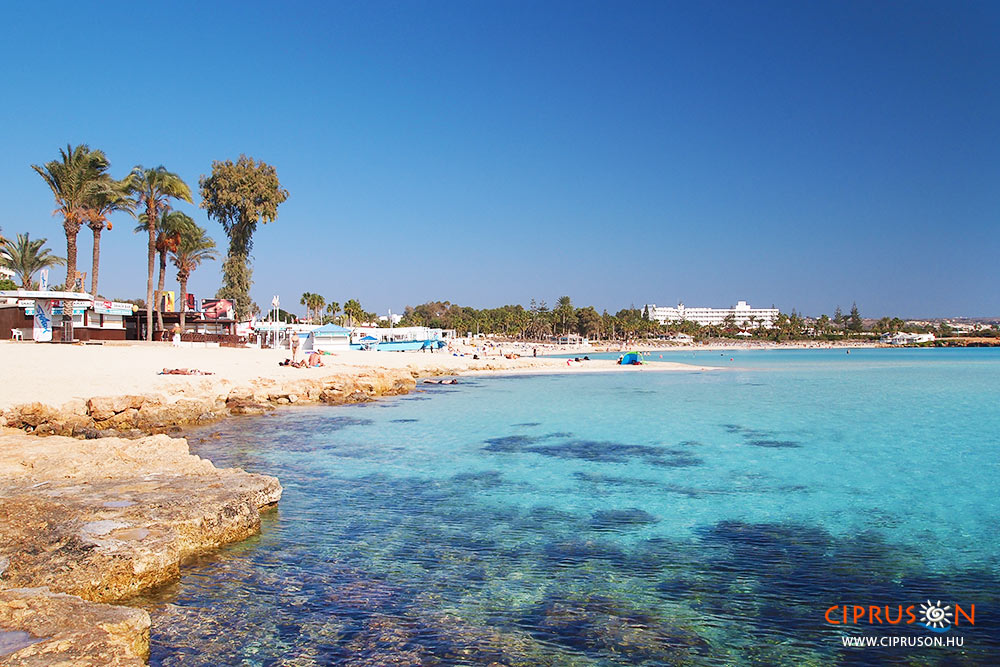Nissi Agia Napa strand, Ciprus sziget