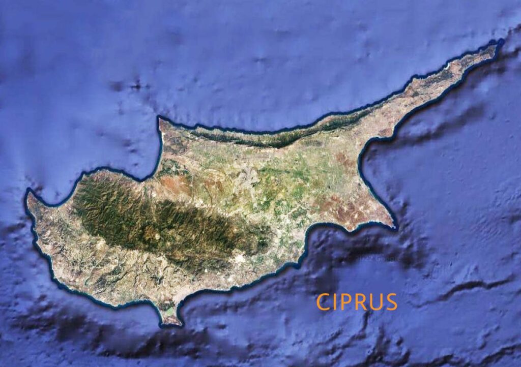 Ciprus térkép (Cyprus map)
